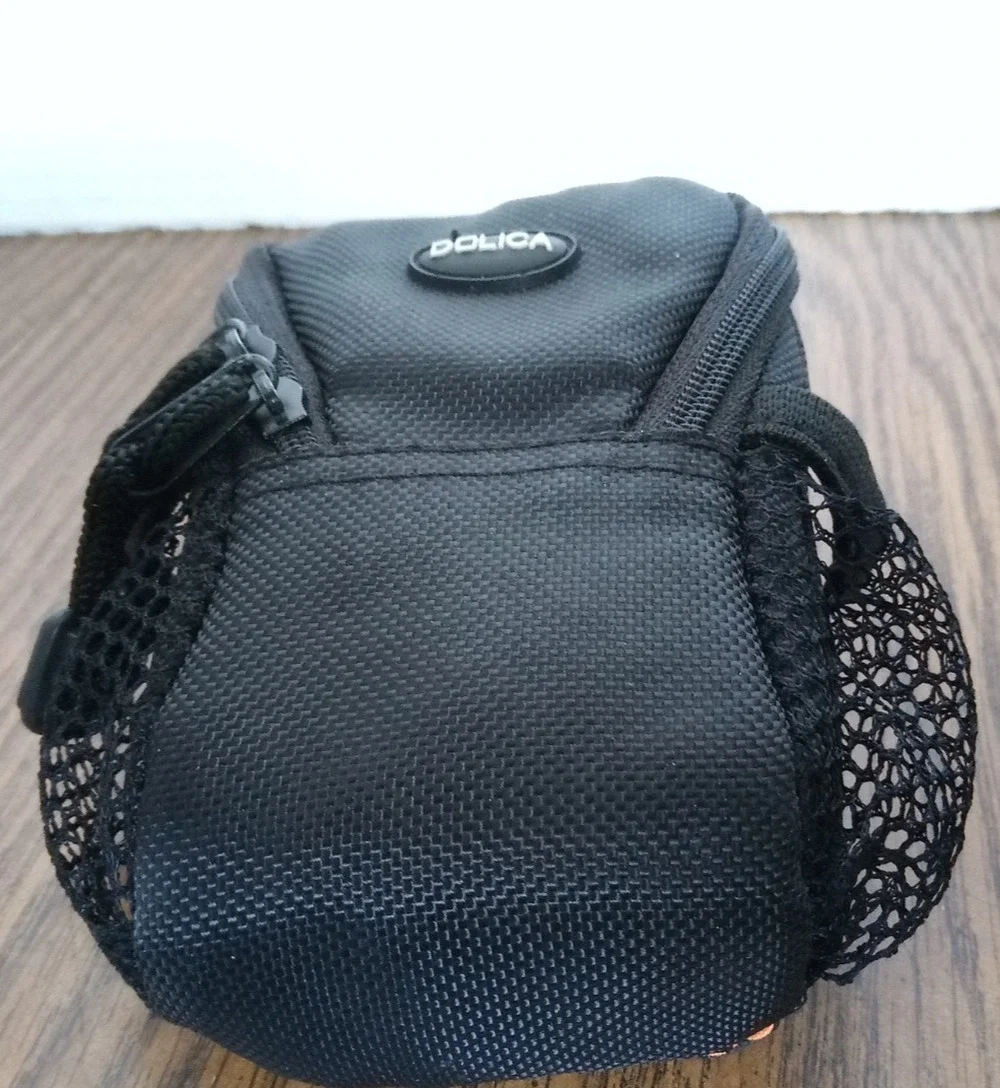 Dolca Black Camera Case With Belt Strap